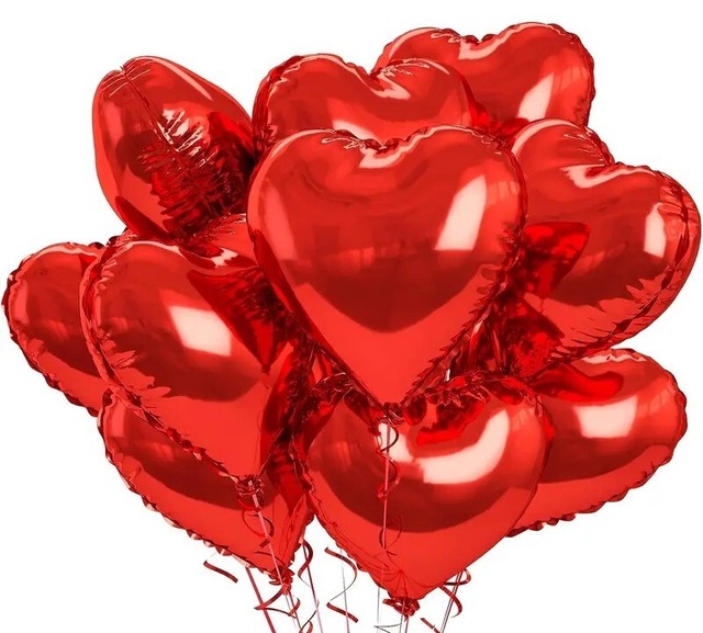 [即納]heart balloon red 5pieces