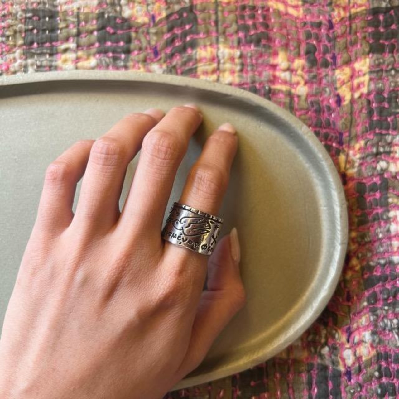 TOPANGA Jewelry Wide Pattern Ring　Size 12 13 ワイドパターンリング　指輪　リング　プレゼント