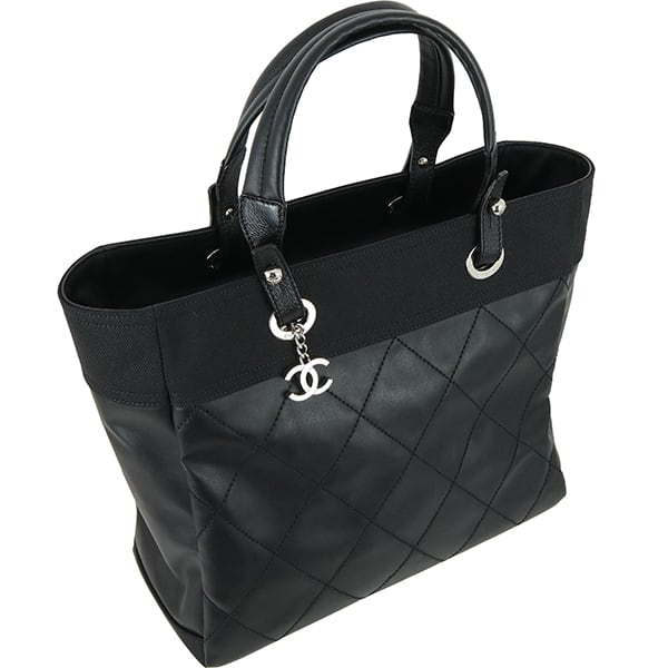 シャネル パリビアリッツ MM マザー A4可 肩掛け ブラック ココチャーム Unused CHANEL シャネル トートバッグ パリビアリッツ トートMM A34209