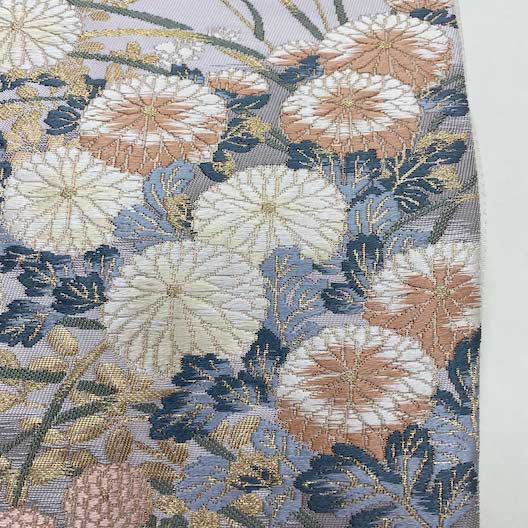 【袋帯】中古 帯 礼装 正絹 結婚式 入学式 卒業式 リサイクル ブラウン ベージュ 金 シルバー 銀 花柄   430cm   G512 袋帯】中古 帯 礼装 正絹 結婚式 入学式 卒業式 リサイクル ブラウン