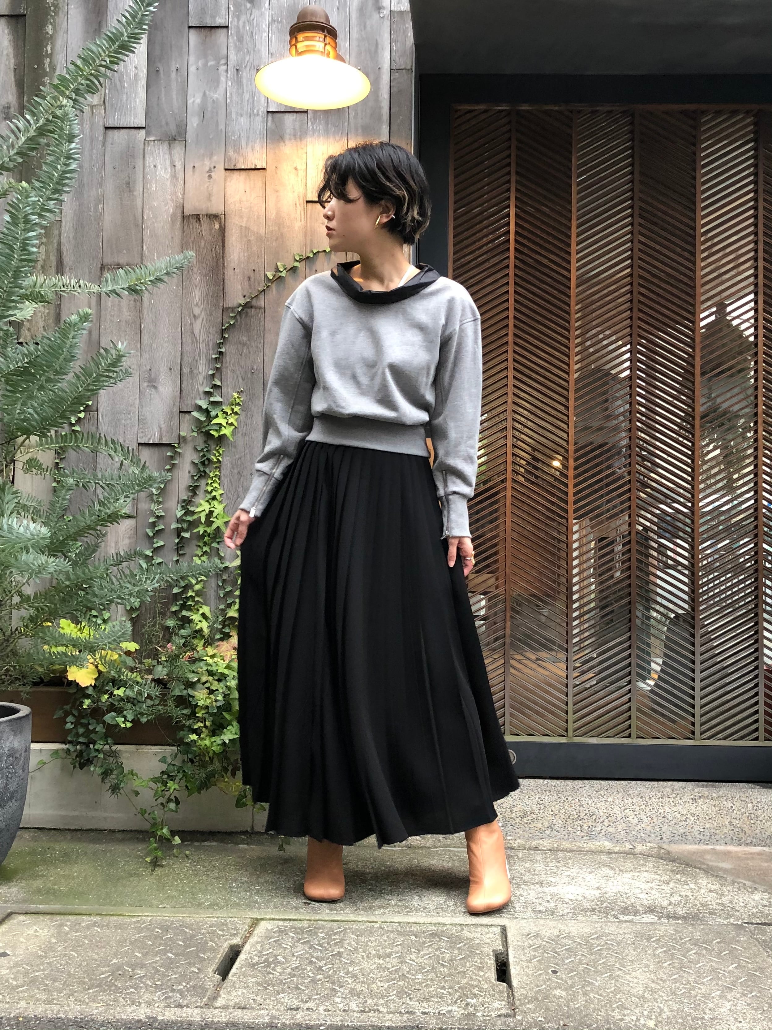 クリスマスファッション 美品 エンフォルド SOLOTEX® ツイル タックフリルジャンパーSKIRT