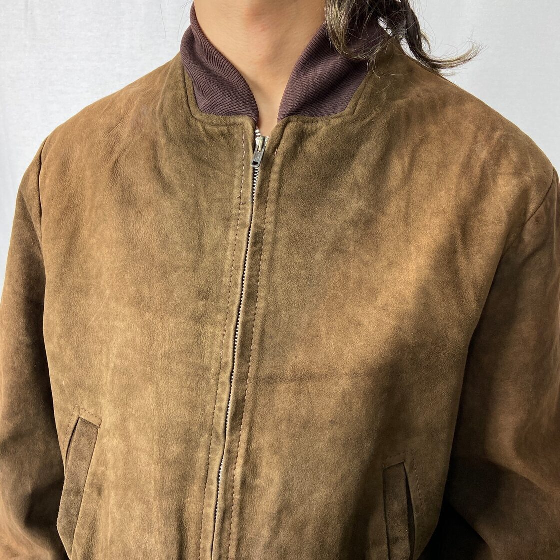 60年代 De Long ディアスキン ヌバックレザーブルゾン スポーツ 