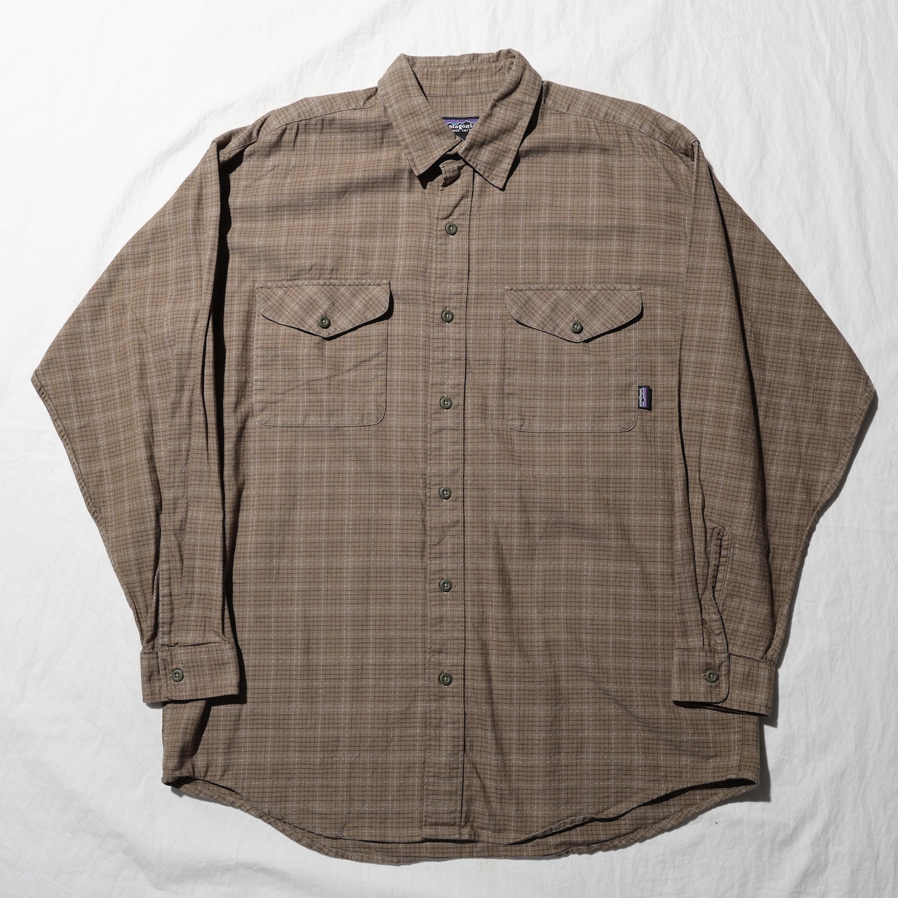 極美品 L 02年 ルーマニア製 長袖 ネルシャツ Patagonia パタゴニア