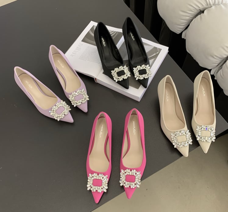 OHGAビジュー付きパンプス OHGA]kokode別注レースビジューパンプス | KOBUNSHA SELECT SHOP