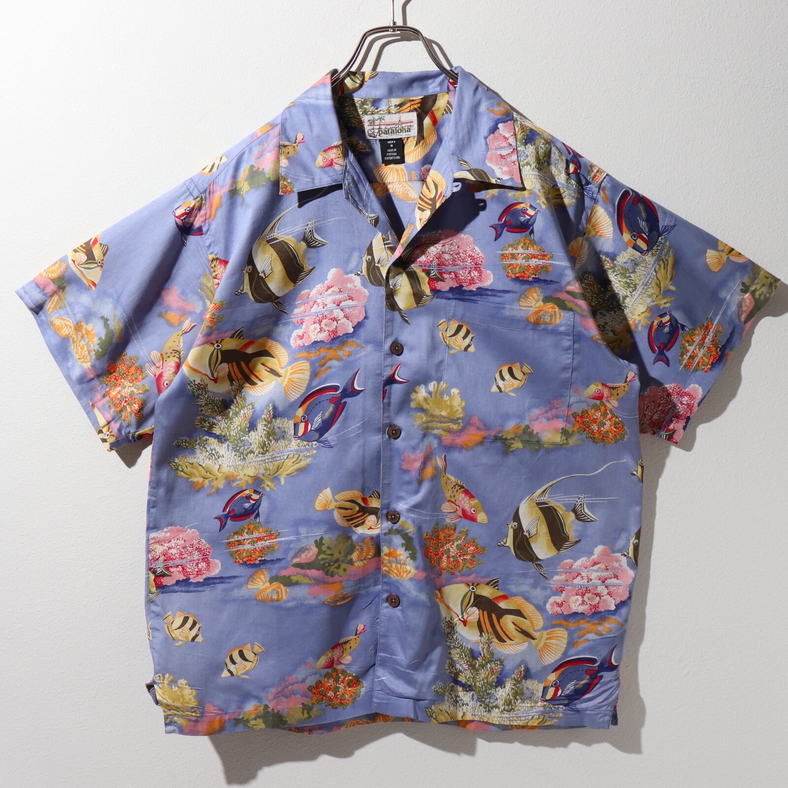 美品 Pataloha M 03年 熱帯魚 Patagonia パタゴニア アロハシャツ 総柄 