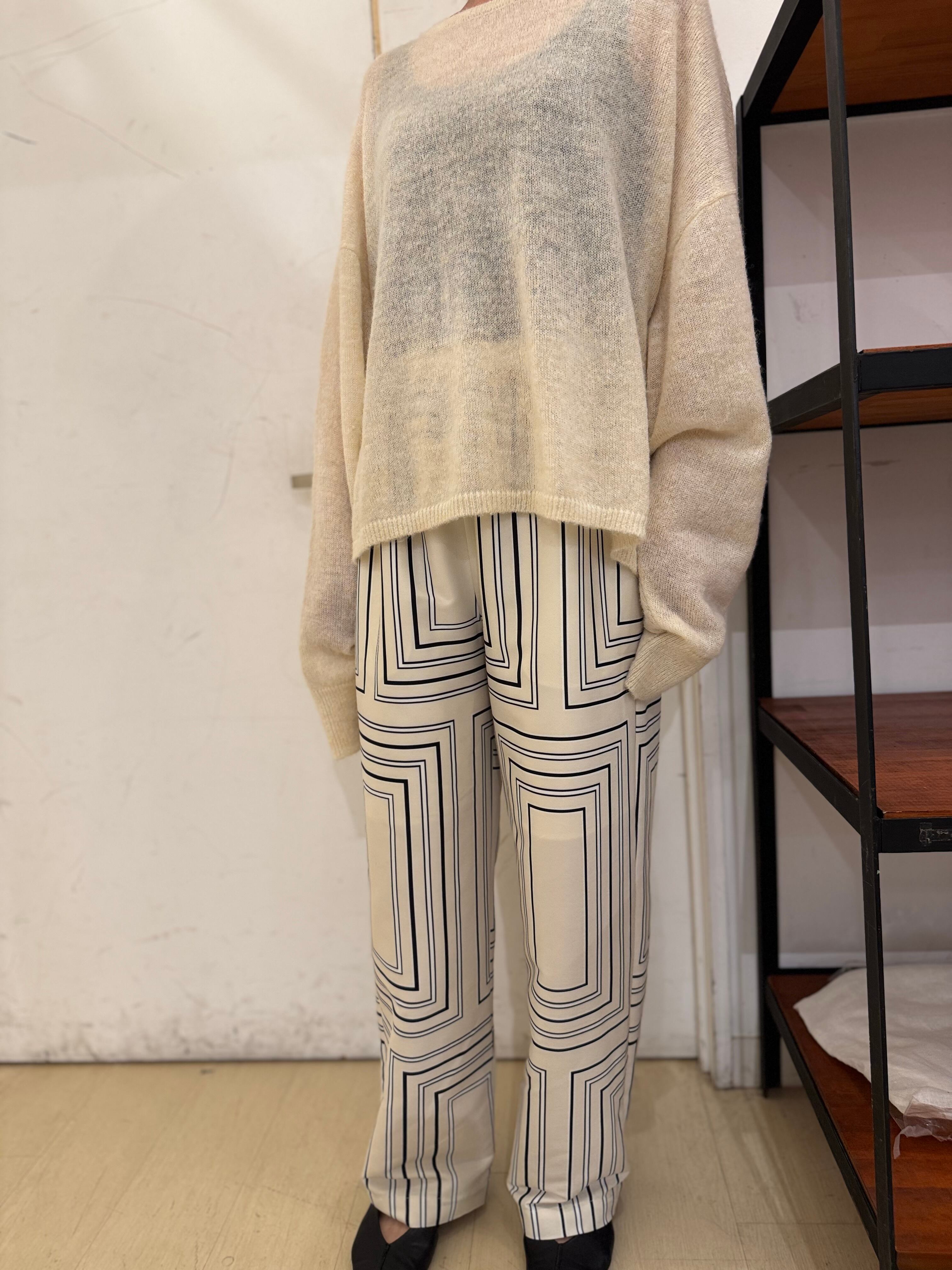 【CHIGNON】3454-026MK オリジナルスクエアパネル柄パンツ