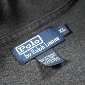 90s Polo by Ralph Lauren Half-zip cotton sweater XL 古着