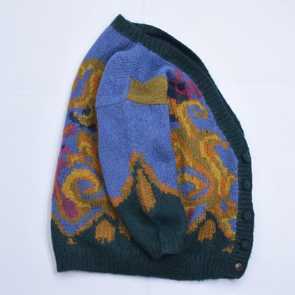 90s Rosanna ボタニカル柄 ハンドメイド ジャガードデザイン 90s Rosanna ボタニカル柄 ハンドメイド ジャガードデザイン
