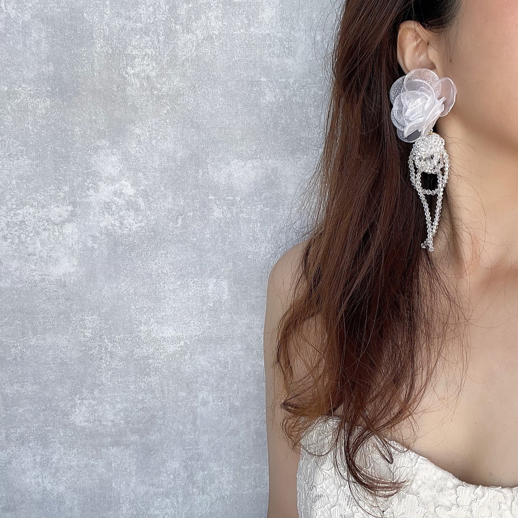 kuku フラワービーズウェディングピアス | Muguet Jewel オシャレな