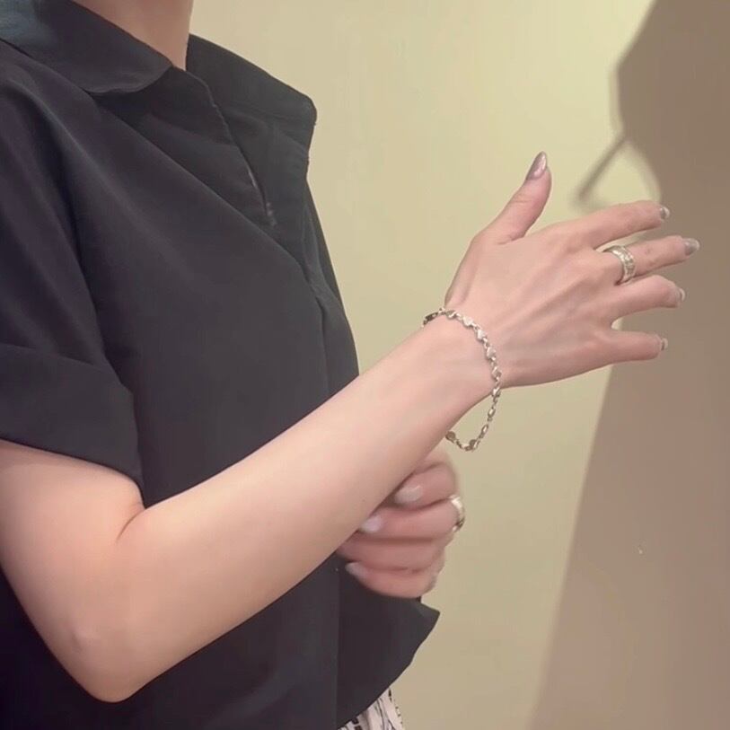TIFFANY&CO. 】2423 ティファニーハートパフリンク ブレスレット SV925