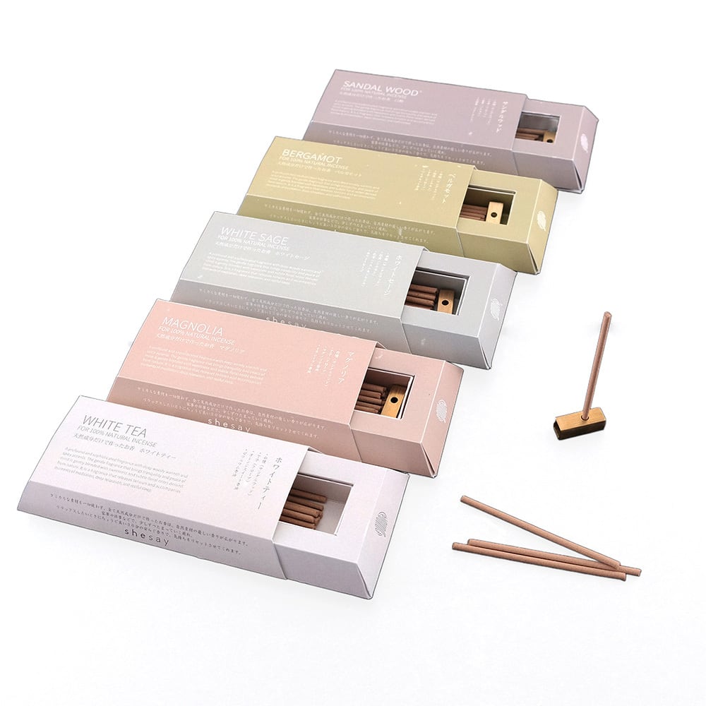 shesay ナチュラルインセンス ショートタイプ 香立て付き（お香