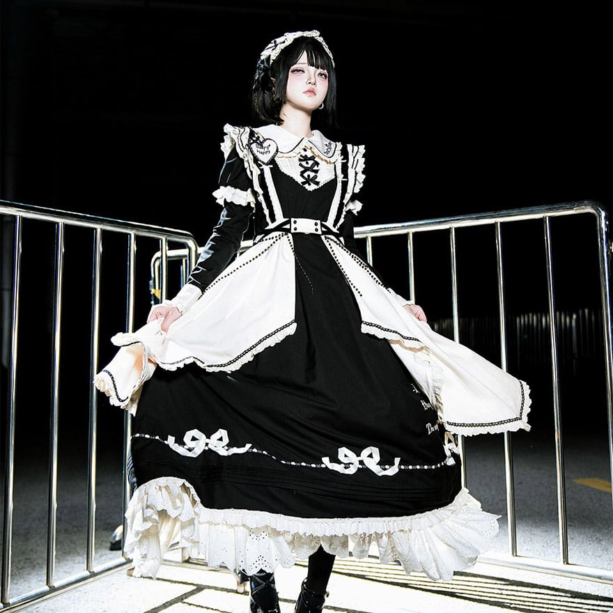 サブカル 服 地雷系 通販 ファッション 女子 ゴスロリ メイドワンピ