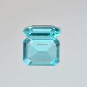 ソ付 アパタイト 0.679ct ルース エメラルドカット パライバ カラー