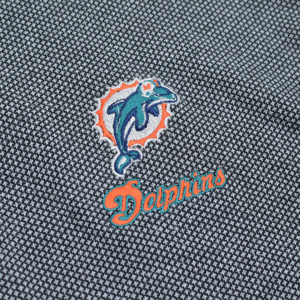 90s~ TRUE FAN NFL マイアミ・ドルフィンズ ロゴ刺繍 デザイン 90s~ TRUE FAN NFL マイアミ・ドルフィンズ ロゴ刺繍 デザイン