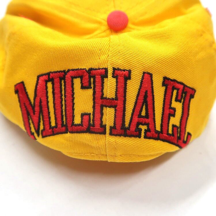 古着 90年代 NASCAR キャップ レーシング チーム イエロー 表記