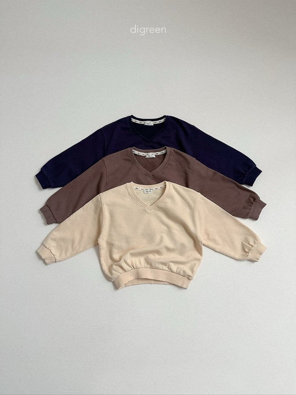 【予約】digreen Teddy V sweatshirt