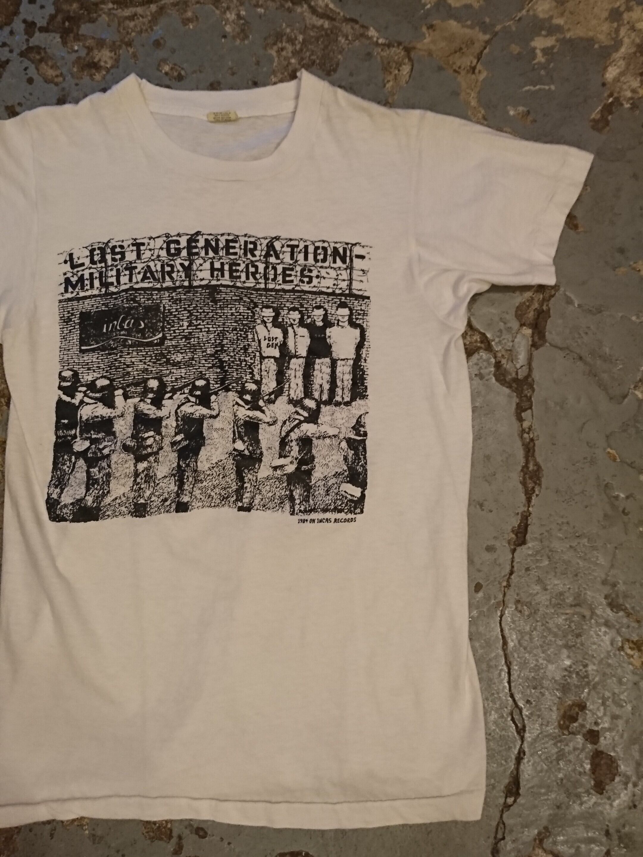 80s "LOST GENERATION MILITARY HEROES" TEE