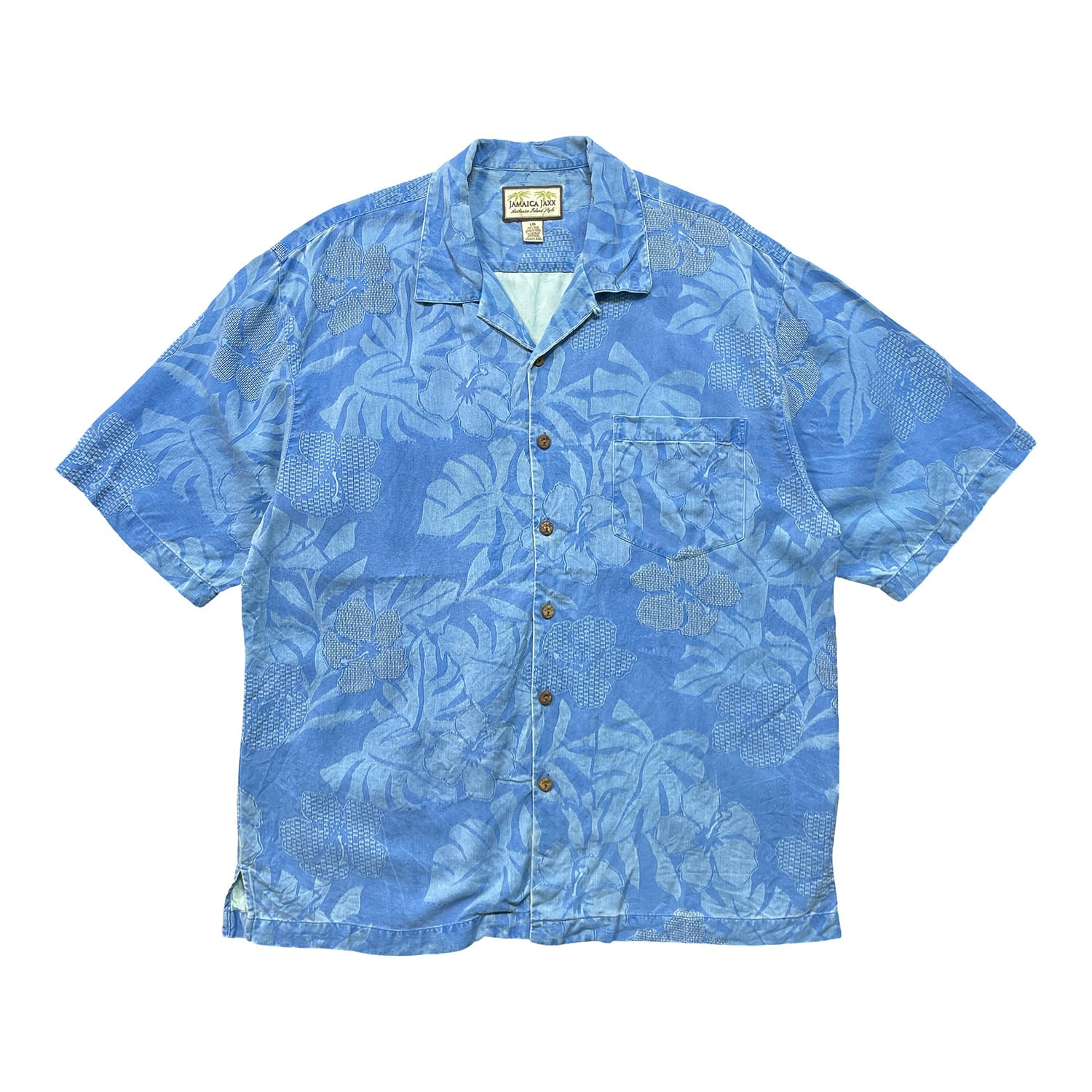 USA 古着 Jamaica Jaxx ジャマイカジャックス シルク 開襟 アロハ