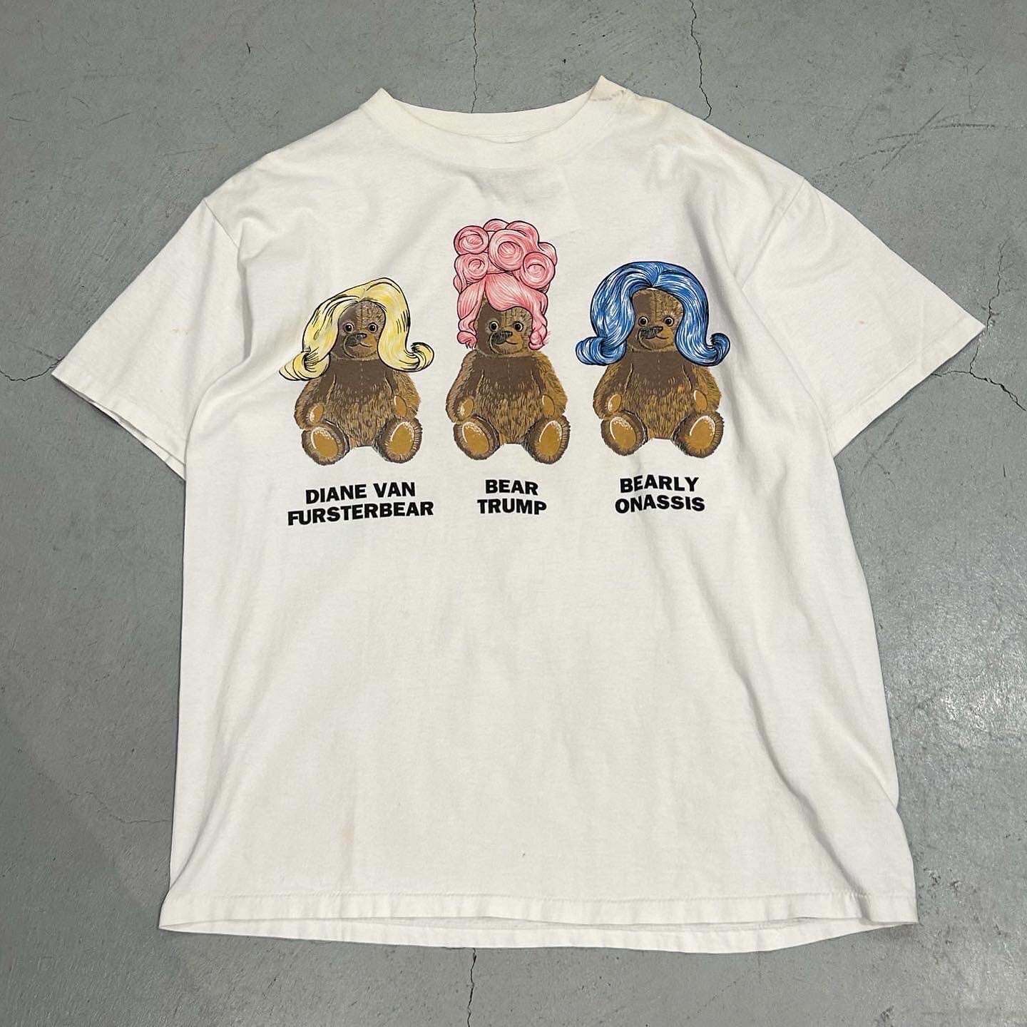 90s JOE BOXER “Wealthy man's wife teddy bear parody” T-shirt