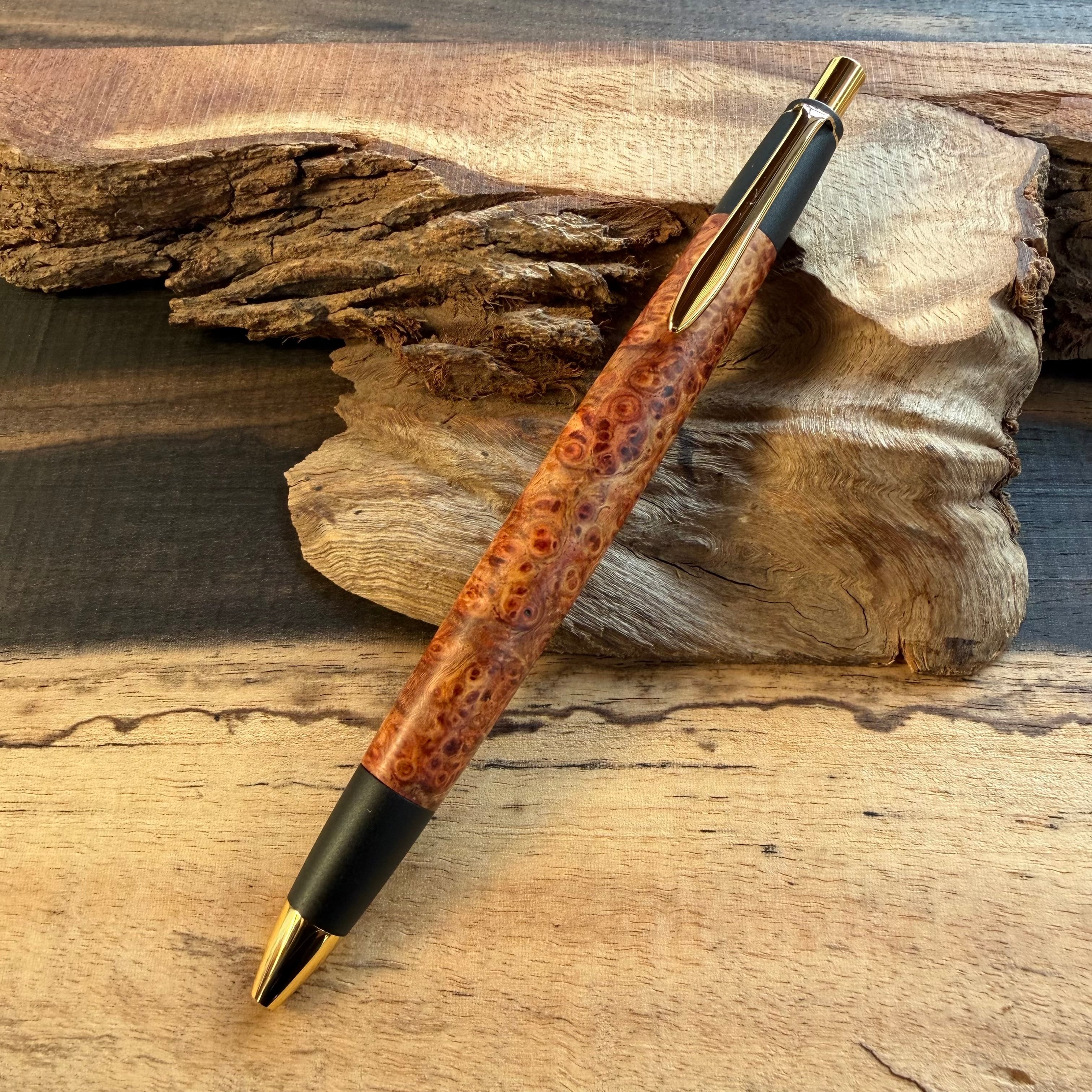 ボナンペン花梨瘤杢 61 本花梨瘤源平 現品 | 『ボナン』 -木軸ペンの店-