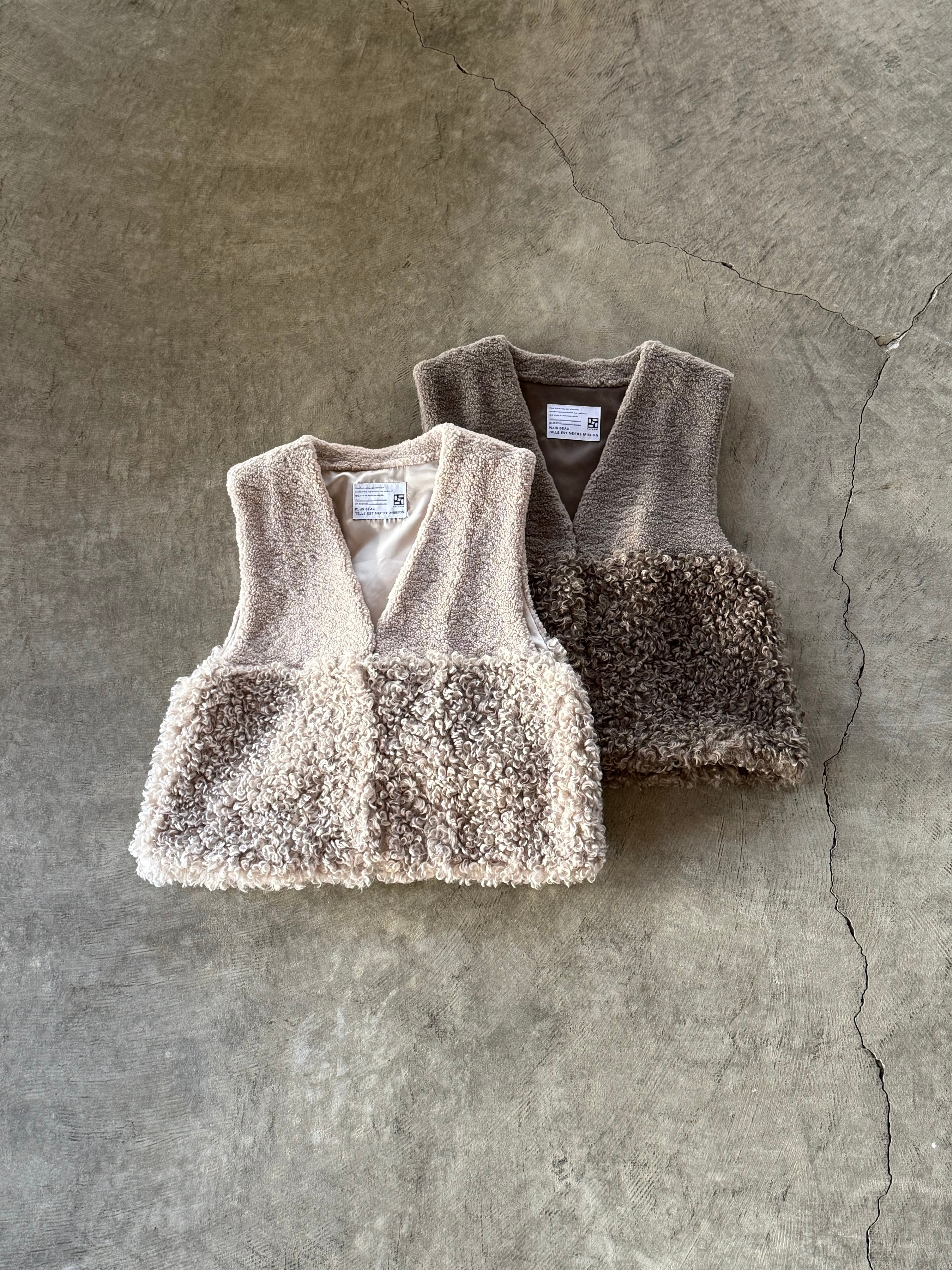 PASSIONE パシオーネ／ジレベスト／ボアベスト／オフホワイト パシオーネ（PASSIONE）ツータイプ切替ボアベスト～♪ | CREEKS BLOG