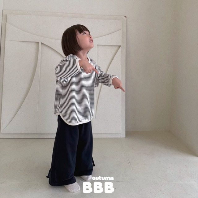 《予約》送料無料【Bella bambina】Balloon Stripe Tee