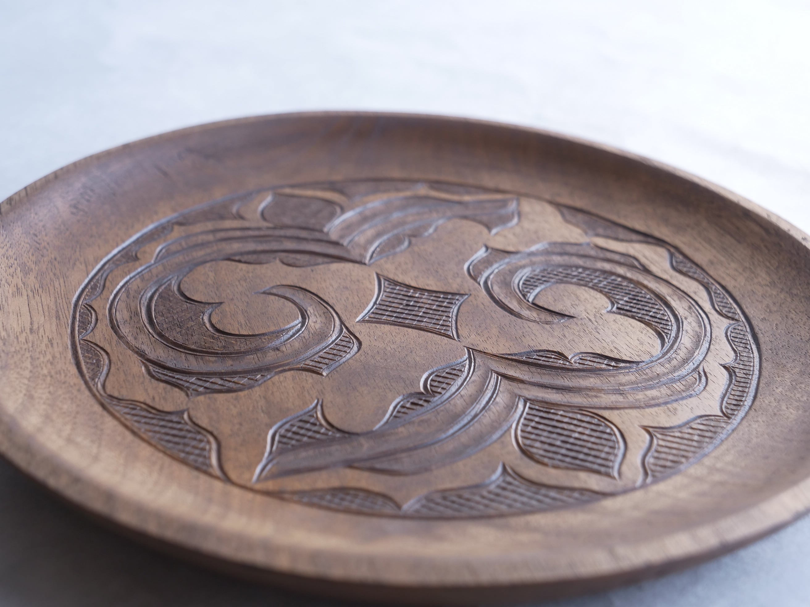 二風谷イタ】川奈野利也作/24cm丸イタ | katak 〜アイヌの伝統、技、味