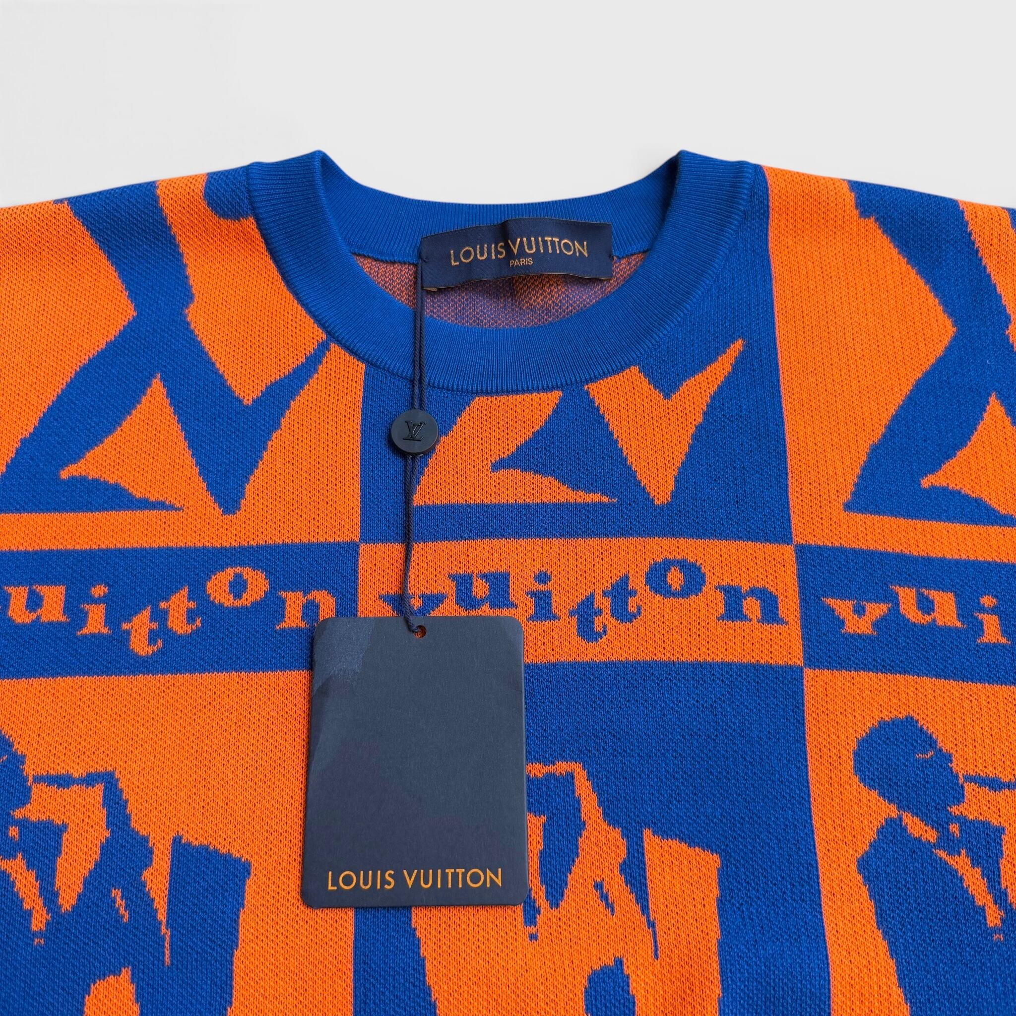 LOUIS VUITTON LV ジャズフライヤー ショートスリーブ ニット Tシャツ
