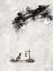 Dalmetian | 5400×7200px・600dpi・約50MB 高解像度PNG｜Digital Download Ink Wash Digital Art【デジタルダウンロード】夜空シリーズアート