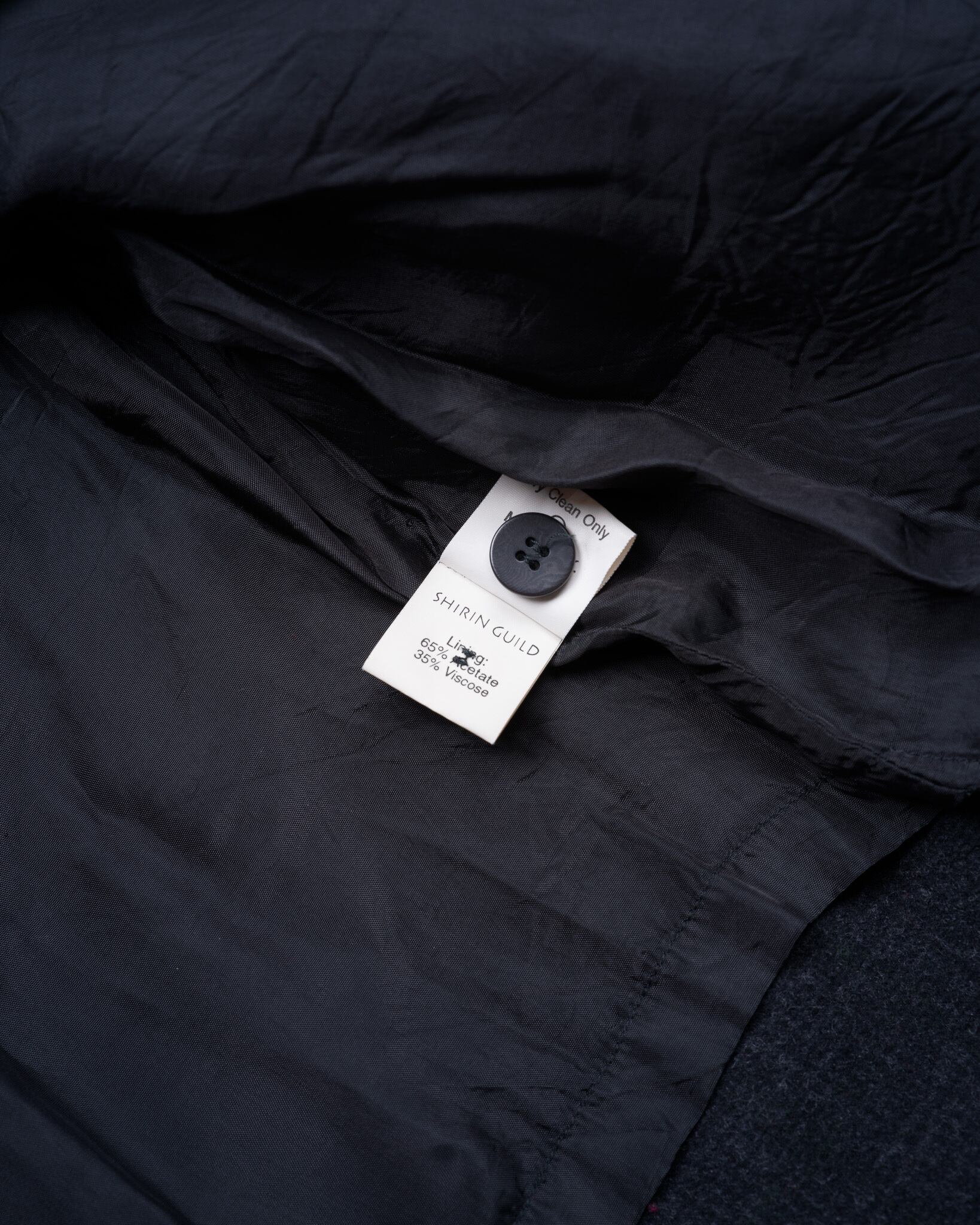 名作 シリンギルド SHIRIN GUILD eskander ジャケット 90's] SHIRIN GUILD Stand Collar Wool 3B Jacket Designed by Shirin