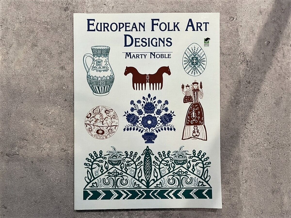 【VA406】European Folk Art Designs /visual book