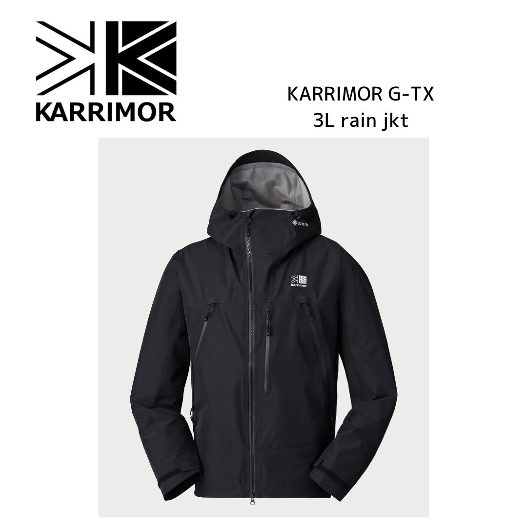 Lサイズ】karrimor／G-TX 3L rain jkt／BLACK カリマー] 防水