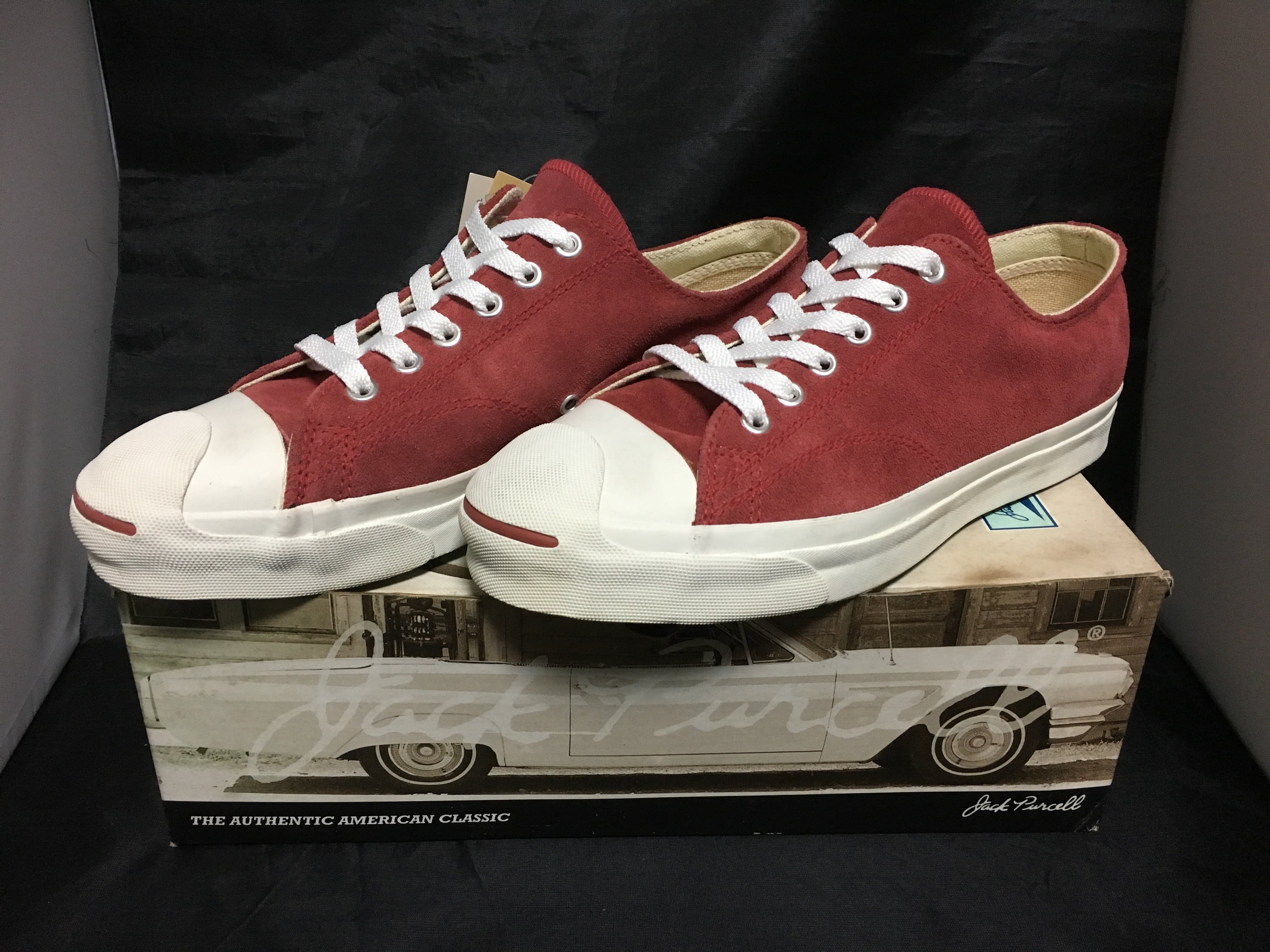 CONVERSE（コンバース）JUCK PURCELL SUEDE（ジャックパーセル スエード）赤 8 26.5cm ❸ | freestars  powered by BASE