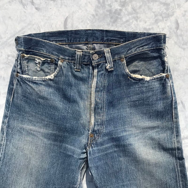 【スペシャルプライス】30's 40's LEVI'S リーバイス 501XX 37モデル デニム ヴィンテージ オリジナル カモメステッチ  シンチバック 片面タブ コーンミルズ リペア有 | agito vintage powered by BASE