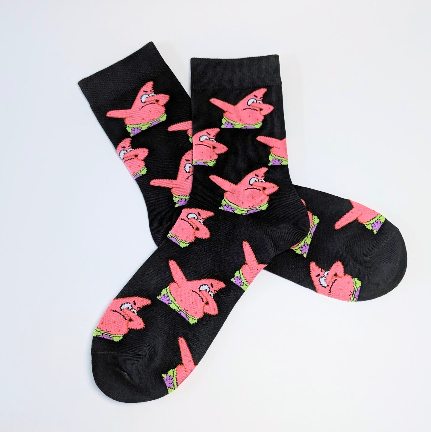 ♧【 crew socks / クルーソックス 】SpongeBob SquarePants ( スポンジボブ ) / パトリック 靴下 / ソックス〚アメリカン雑貨 アメトイ〛