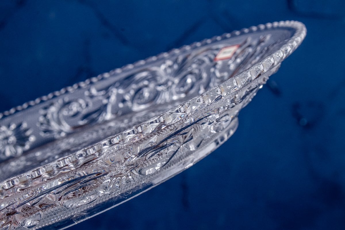 Baccarat バカラ アラベスク プレート 径24cm クリスタルガラス 箱付