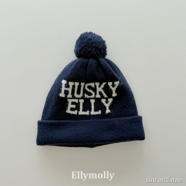 取寄:ELLYMOLLY ハスキーポンポンビーニー※送料無料