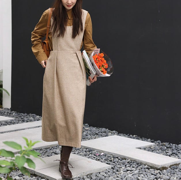 オールドハーフウールワンピース o-1069 | maile