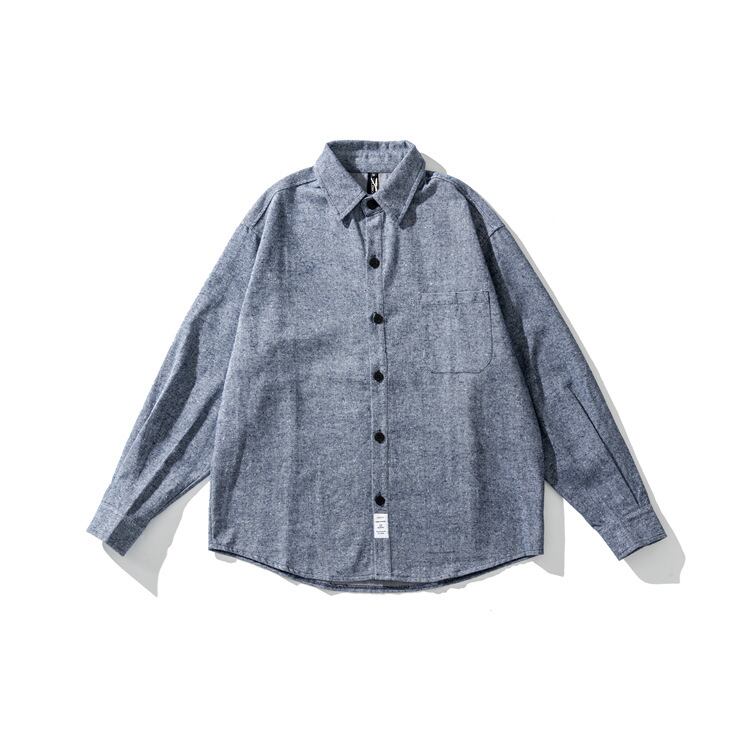 【新作】【送料無料】 Yidao Vintage 20 Wintereseシンプルピュアカラーシャツメンズオーバーサイズルーズロングスリーブシャツジャケット-アリババ 長袖 ウィンター 冬物 ビンテージ hip6-161157105563583