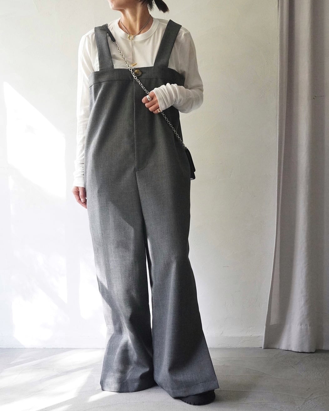 ENFOLD / WIDE-OVERALLS (C.GRY) | LA VILLA ROUGE ENFOLD / WIDE-OVERALLS (C.GRY) | LA VILLA ROUGE