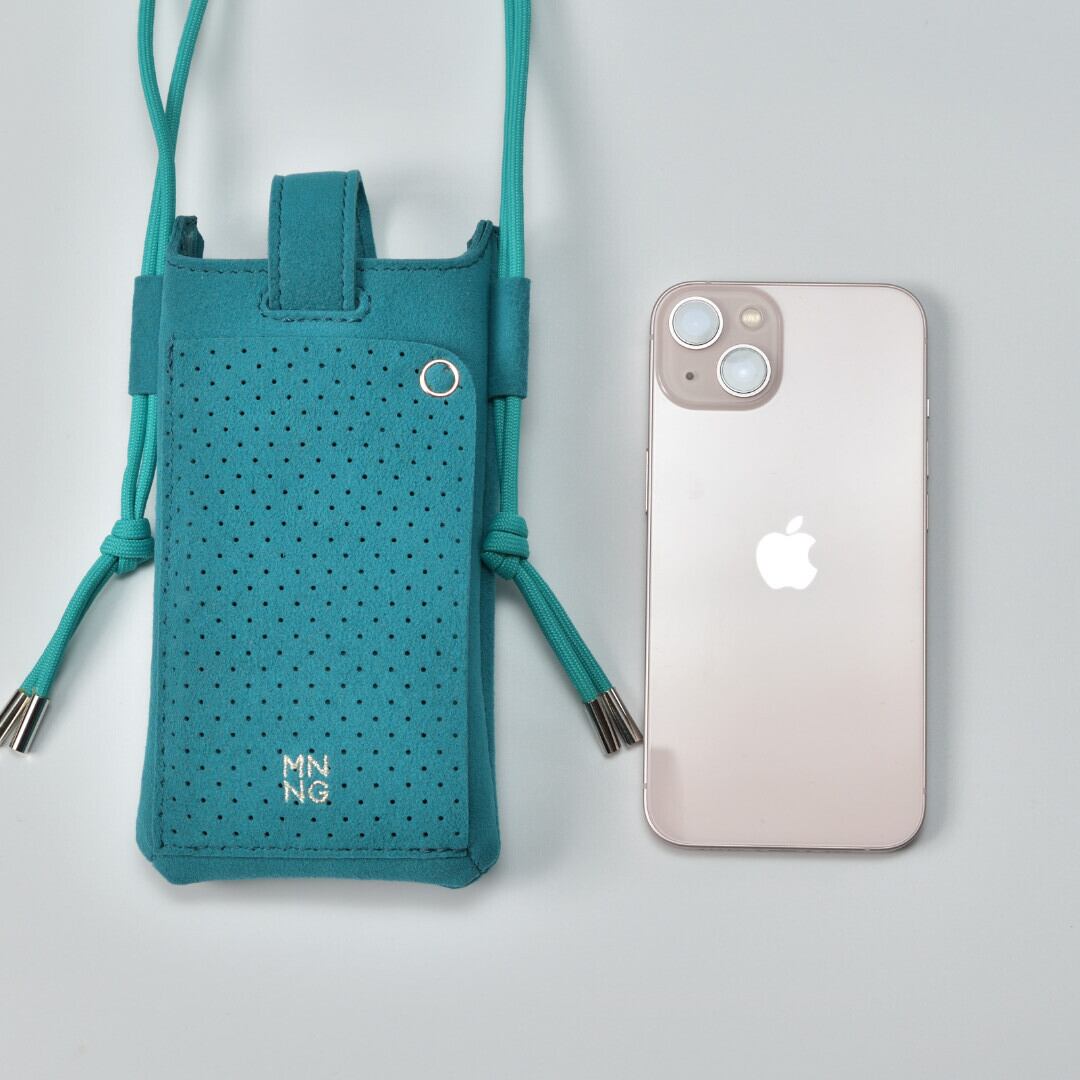 MNNG エムエヌエヌジー HDI-US ハイドモバイルショルダー・エメラルド 東レのウルトラスエードを使った「mononoguもののぐ」のセカンドライン