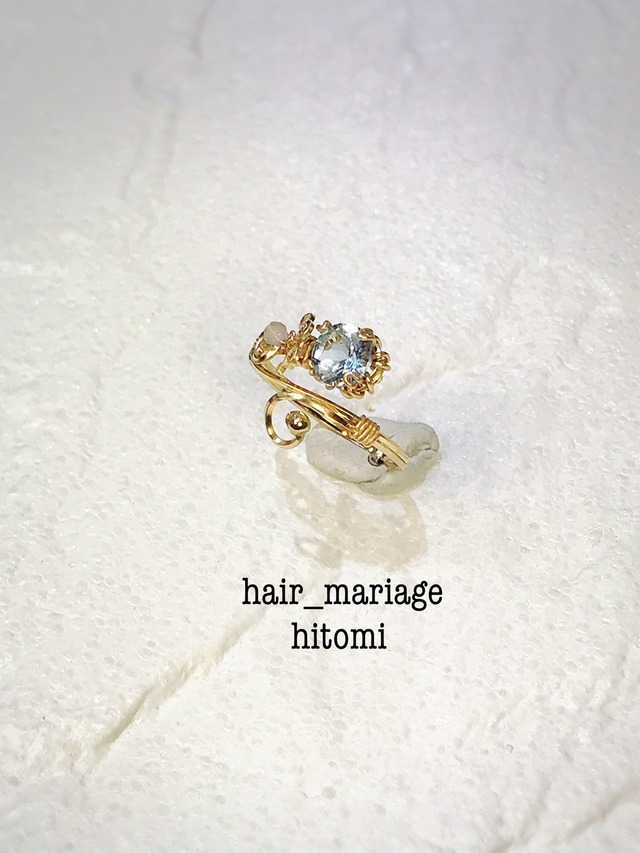 スイスブルートパーズ　リング