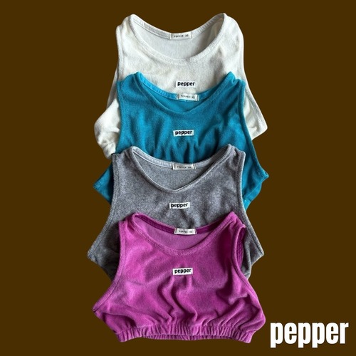 pepper［取寄］pepper terry vest 26autumn