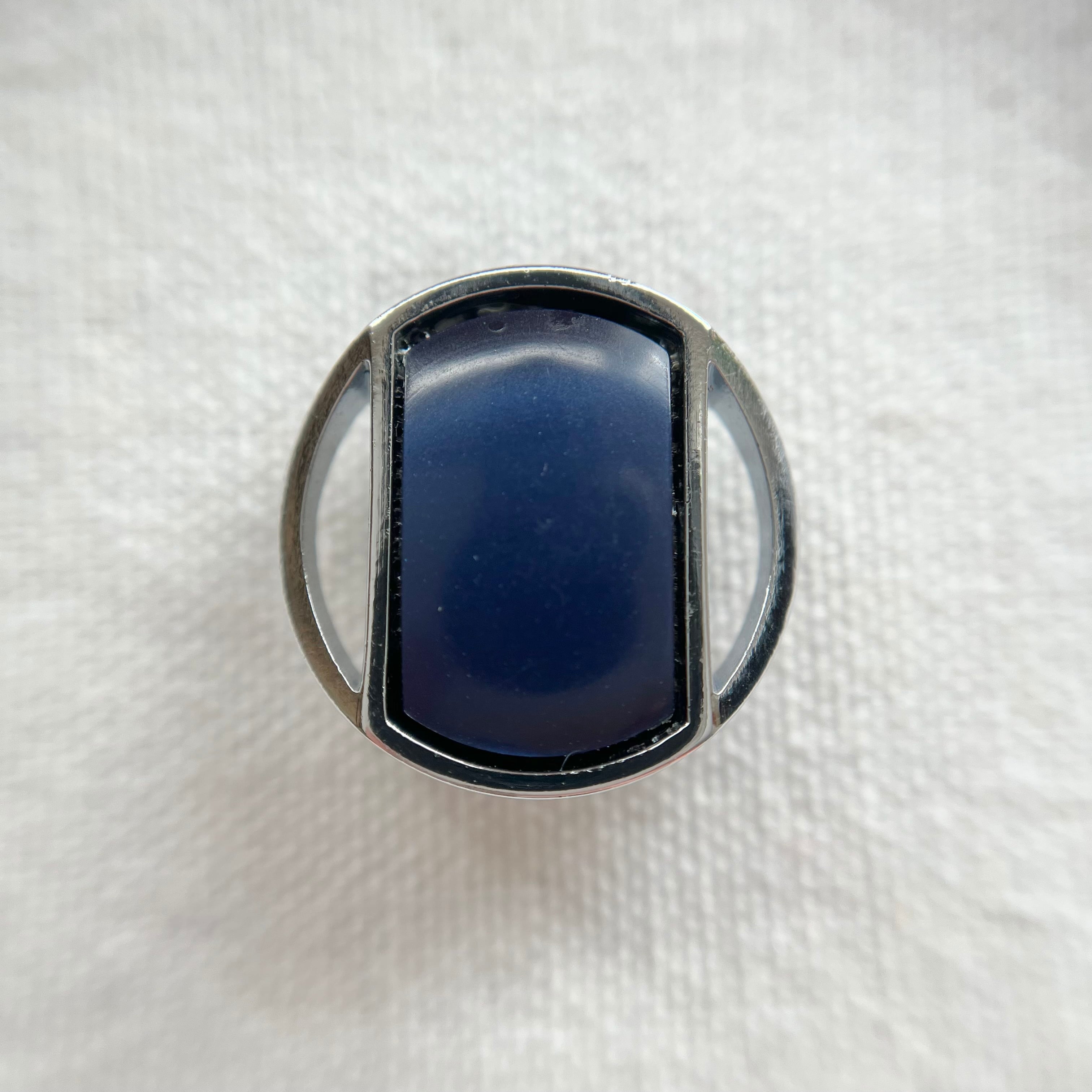 ネイビータイル調×シルバーフレーム 21㎜