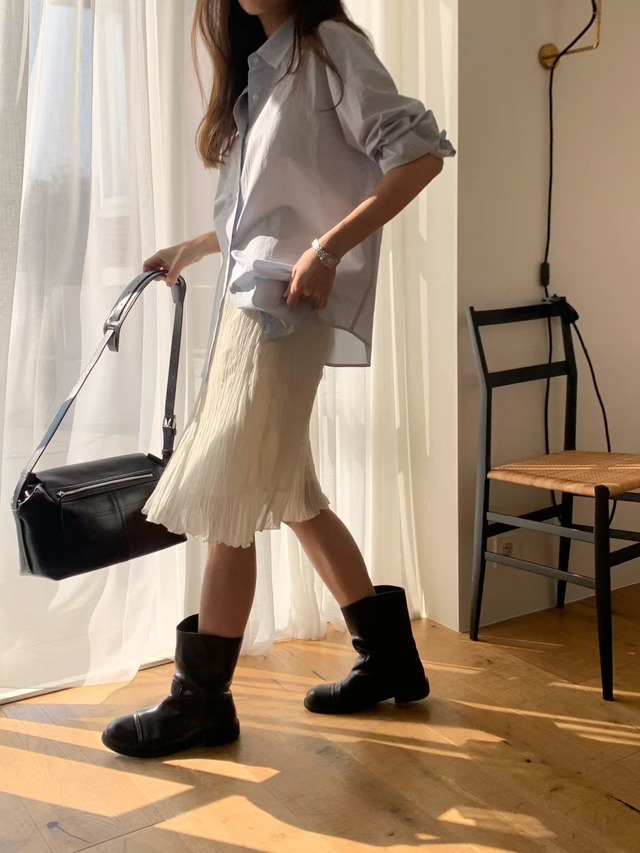 (予約) ounce / Row middle boots