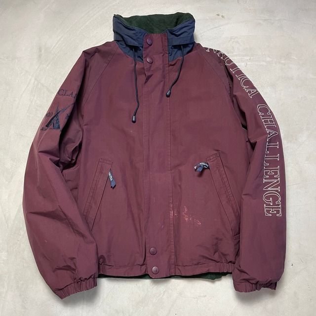 NAUTICA ノーティカ リバーシブル フリース×ナイロンジャケット メンズ 
