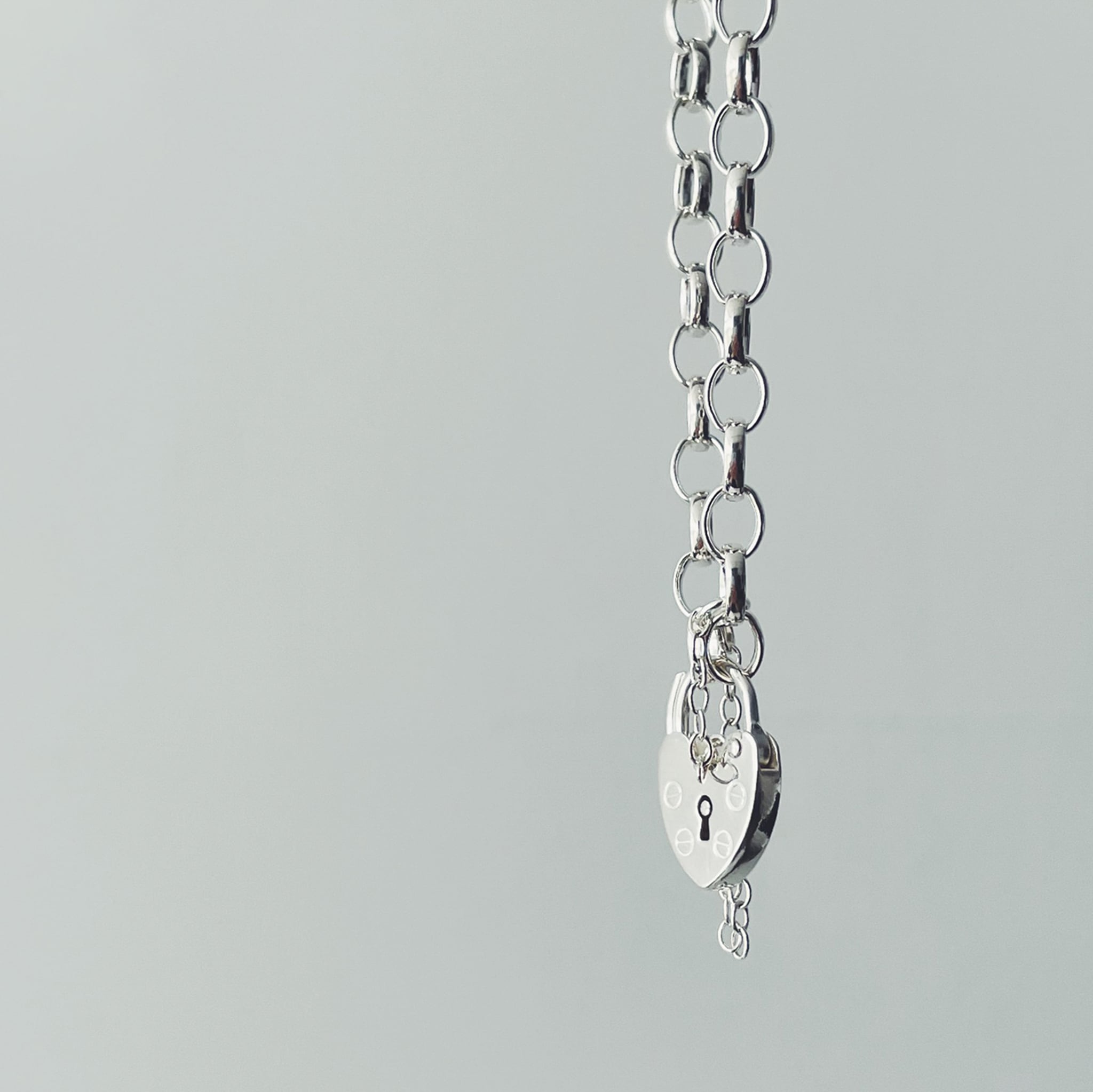 Heart Lock Bracelet｜Silver Charm | SASHIIRO