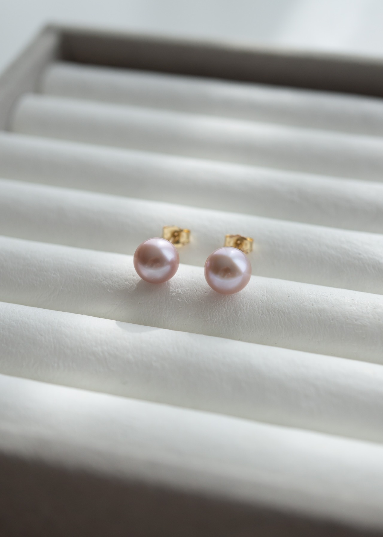 Nude Rosy-パールピアス／K14GF