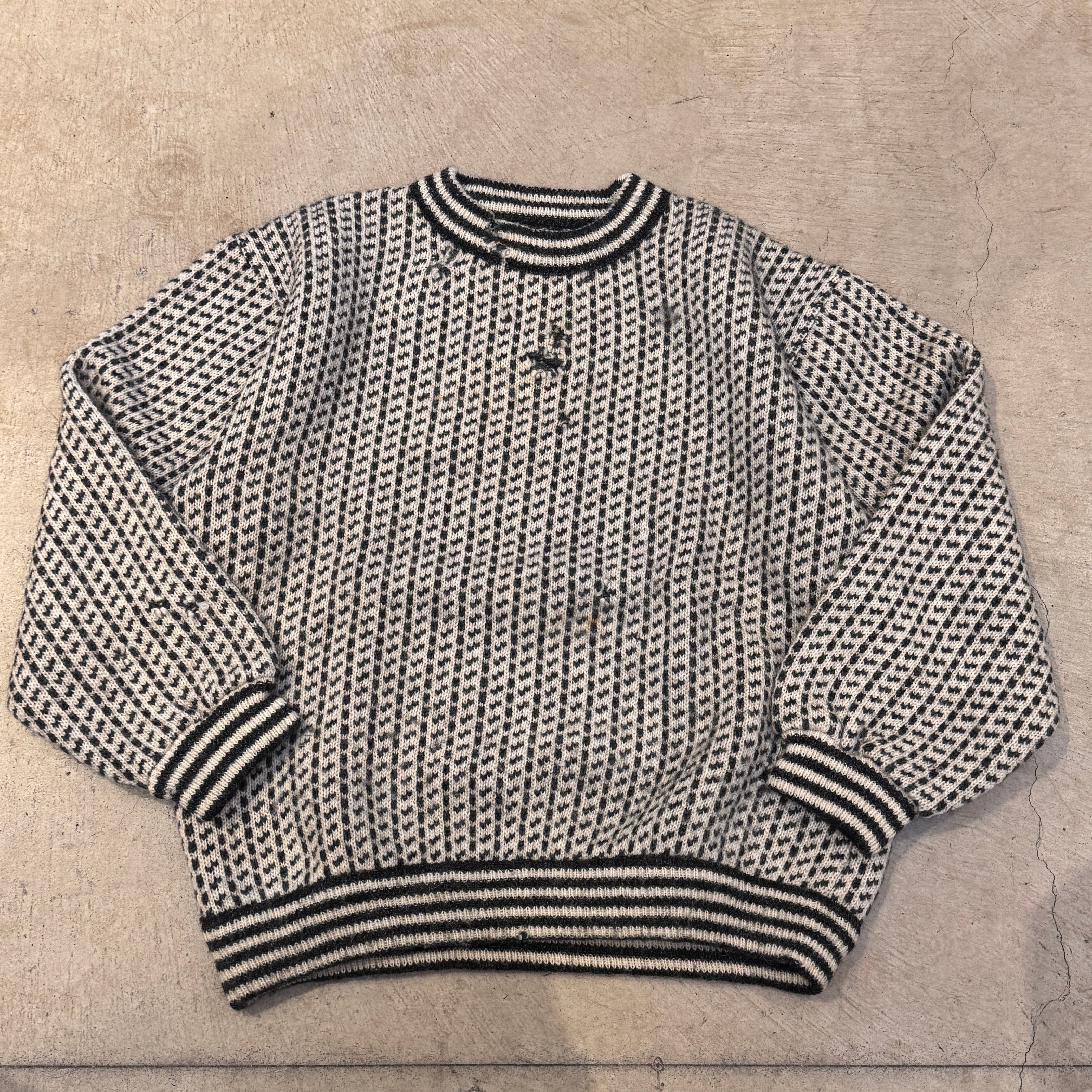 トップス 1970s LL BEAN BIRDS EYE SWEATER Vintage L.L. Bean Norwegian Birdseye Sweater SZ M – The Barn Owl