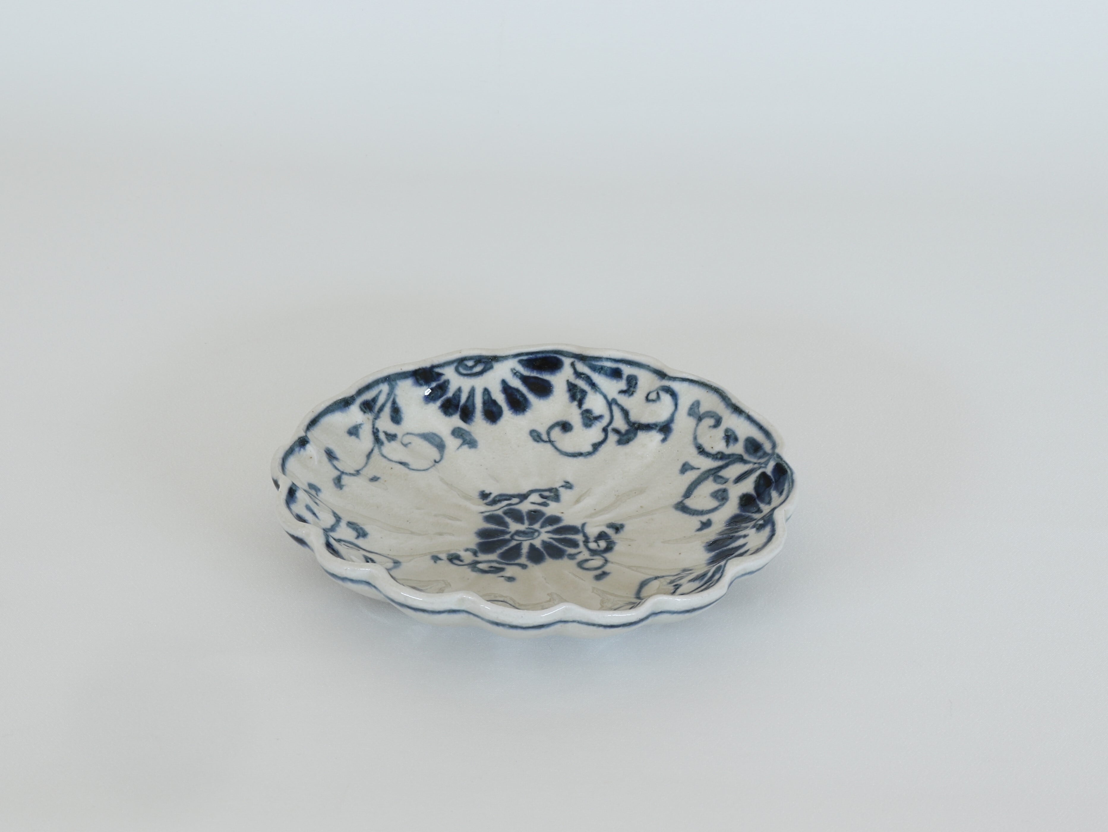 安南 菊型取皿  花安南【B級品 特価】